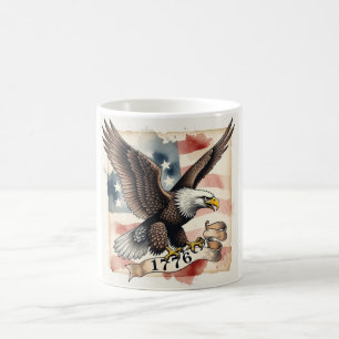 250th Anniversary American Eagle 1776 Patriotic Coffee Mug