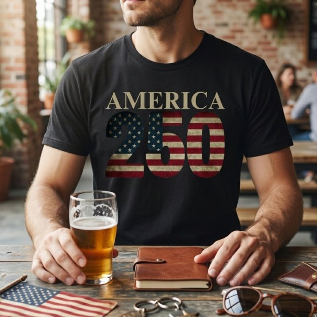 250th Anniversary American Flag T-Shirt (Creator Uploaded)