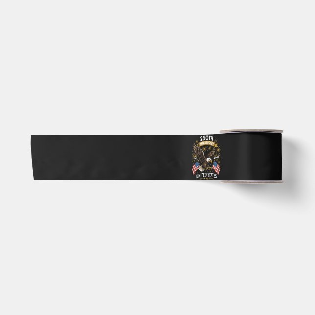 250th Anniversary Bald Eagle Celebration Satin Ribbon (Front)