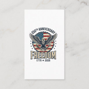 250th Anniversary Freedom Eagle Patriotic Vintage  Business Card