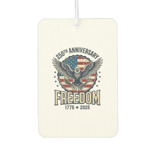 250th Anniversary Freedom Eagle Patriotic Vintage  Car Air Freshener