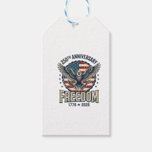 250th Anniversary Freedom Eagle Patriotic Vintage Gift Tags