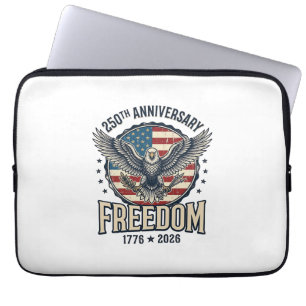 250th Anniversary Freedom Eagle Patriotic Vintage  Laptop Sleeve