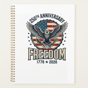 250th Anniversary Freedom Eagle Patriotic Vintage Planner