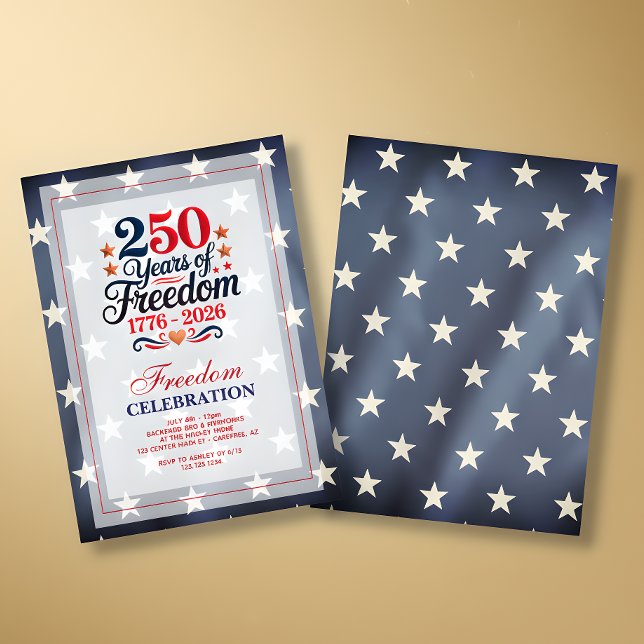 250th Anniversary Freedom Party Invitation (Creator Uploaded)