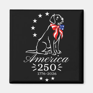 250th anniversary labrador retriever america 250 magnet