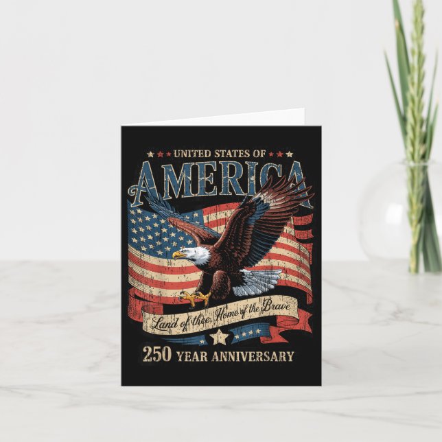 250th Anniversary Of Aamerica Design Card (Front)