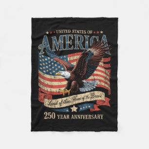 250th Anniversary Of Aamerica Design Fleece Blanket