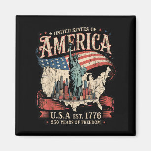 250th Anniversary Of Aamerica Usa Est 1776-2026 Magnet