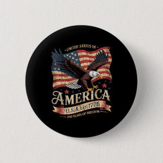 250th Anniversary Of Aamerica Usa Est 1776 6 Cm Round Badge