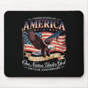 250th Anniversary Of Aamerica Usa Nation Under God Mouse Mat