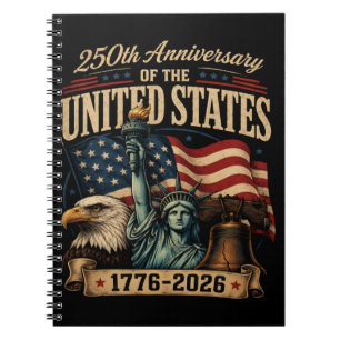 250th Anniversary of the United States Notebook