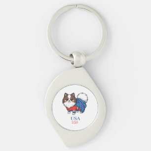 250th Anniversary of the United States of America Key Ring