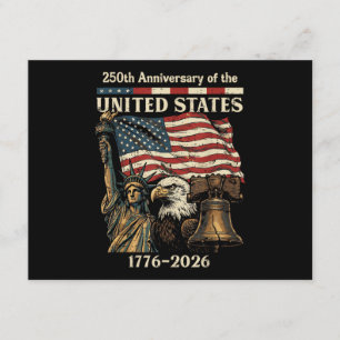 250th Anniversary of United States 250 Years 4th o Enclosure Card