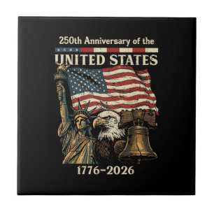 250th Anniversary of United States 250 Years 4th o Tile