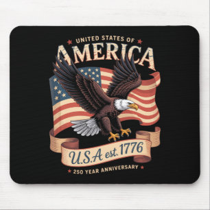 250th Anniversary Of Usa 4th Of July Aamerican Mouse Mat