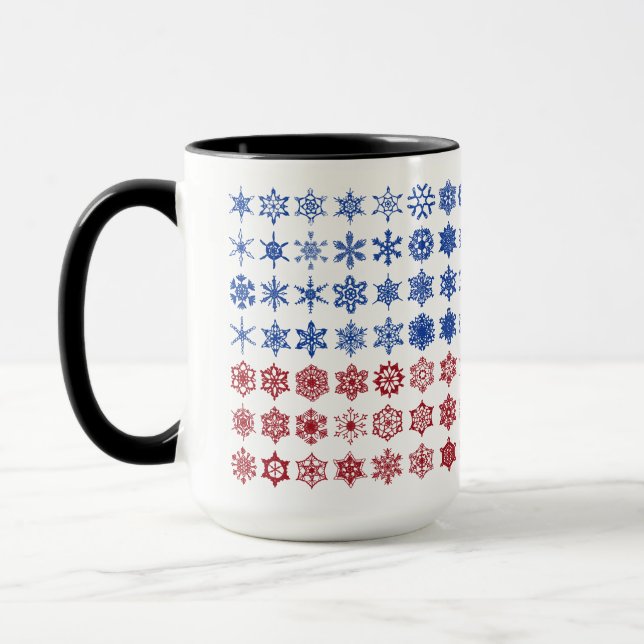 250th Anniversary Snowflake Collage Flag Mug (Left)