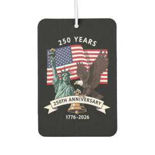250th Anniversary Statue of Liberty Eagle Flag Car Air Freshener