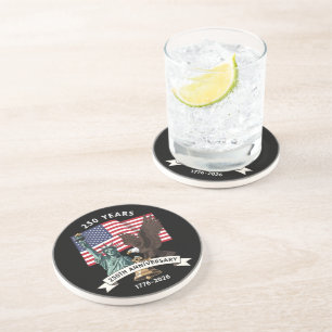 250th Anniversary Statue of Liberty Eagle Flag Coaster
