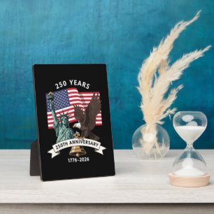 250th Anniversary Statue of Liberty Eagle Flag Plaque
