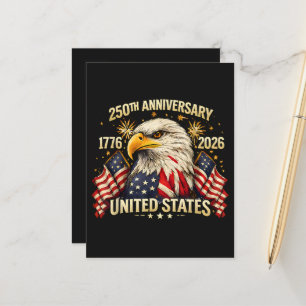 250th Anniversary United States 1776-2026 Announcement Postcard