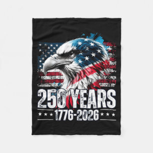 250th Anniversary United States Birthday Fleece Blanket