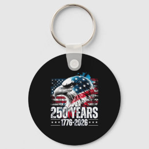 250th Anniversary United States Birthday Key Ring