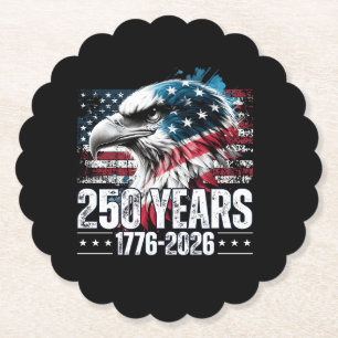 250th Anniversary United States Birthday Long Slee Paper Coaster