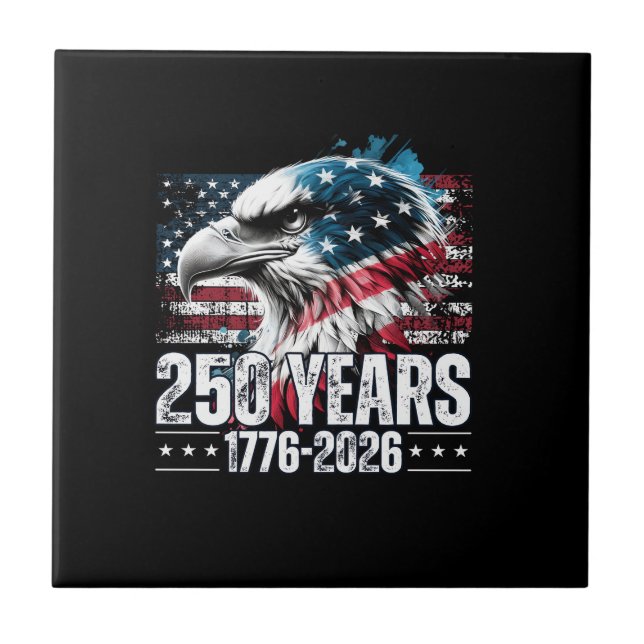 250th Anniversary United States Birthday Long Slee Tile (Front)