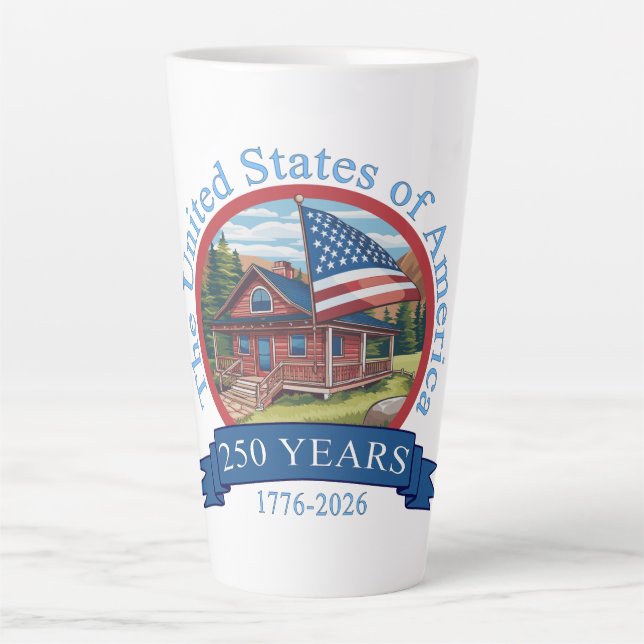 250th Anniversary United States Latte Mug (Front)