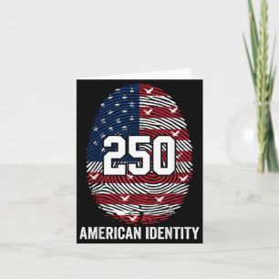 250th Anniversary USA 1776-2026 Patriotic American Card
