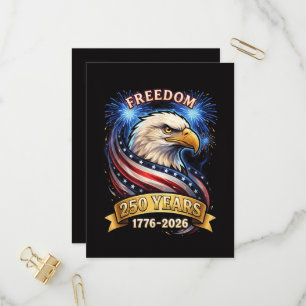 250th Anniversary USA 1776-2026 Patriotic American Invitation Postcard