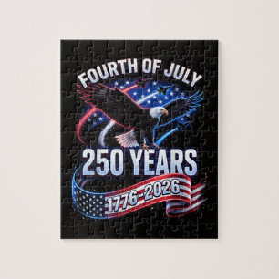 250th Anniversary USA 1776-2026 Patriotic American Jigsaw Puzzle