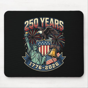 250th Anniversary Usa 1776-2026 Patriotic Mouse Mat