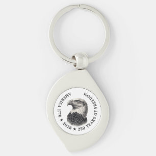 250th Anniversary USA 2026 Bald Eagle  Key Ring