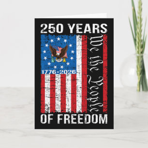250th Anniversary Usa 250 Year America Patriotic 4 Card