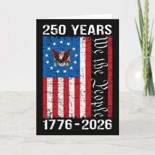 250th Anniversary Usa 250 Year America Patriotic 4 Card