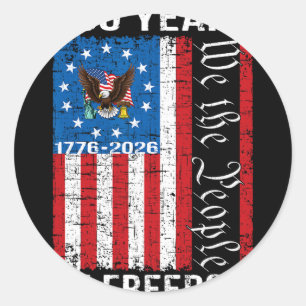 250th Anniversary Usa 250 Year America Patriotic 4 Classic Round Sticker