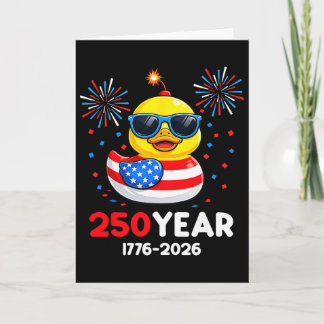 250th Anniversary Usa 250 Years American 4th July  Card