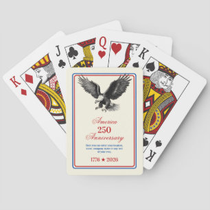 250th Anniversary USA Bald Eagle  Playing Cards
