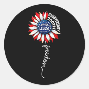 250th Anniversary Usa Dom Suower 250 Years Classic Round Sticker