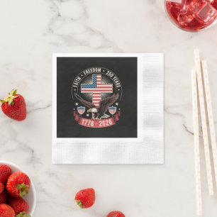 250th Anniversary USA Faith Freedom 4th of July Napkin