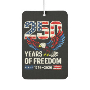 250th anniversary usa flag american car air freshener