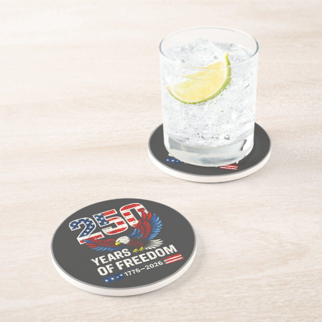 250th anniversary usa flag american coaster (Side)