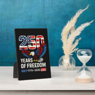 250th anniversary usa flag american plaque