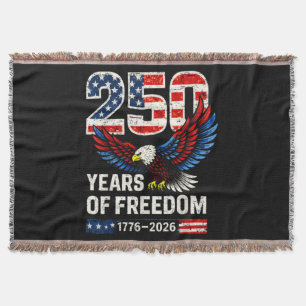 250th anniversary usa flag american throw blanket