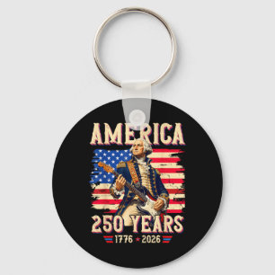 250th Anniversary Usa Founding Father 250 Years Key Ring