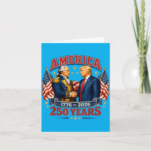 250th Anniversary Usa Founding Father President Card