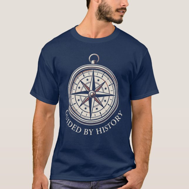 250th Anniversary USA Guided by History Patriotic T-Shirt (Front)