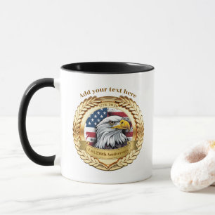 250th Anniversary USA Patriotic   1776–2026 Button Mug